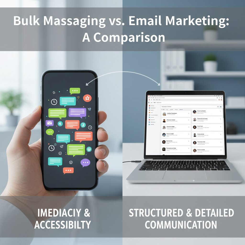 Bulk Messaging vs. Email Marketing 