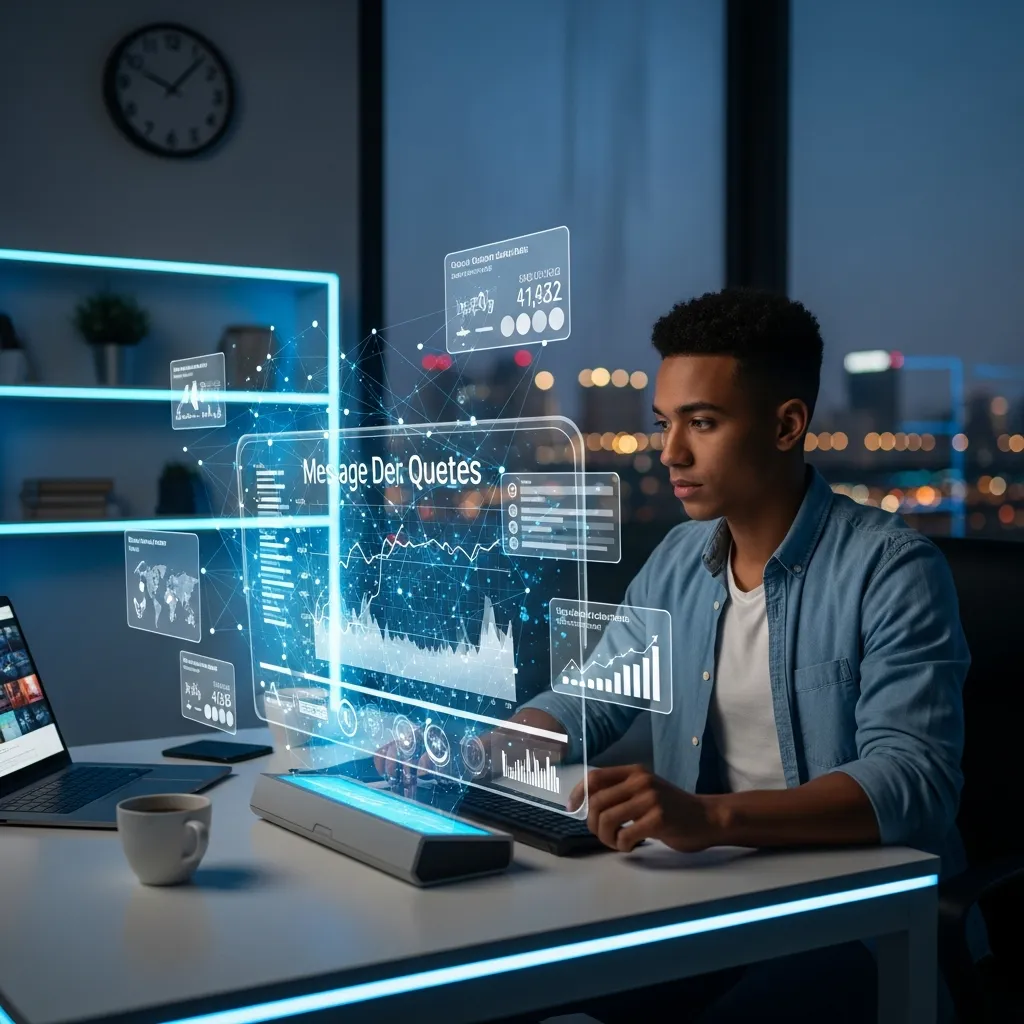 Alt text: Illustration of an advanced mass sender platform showing bulk message automation, audience targeting, analytics dashboards, and multi-channel communication tools for efficient large-scale marketing campaigns.